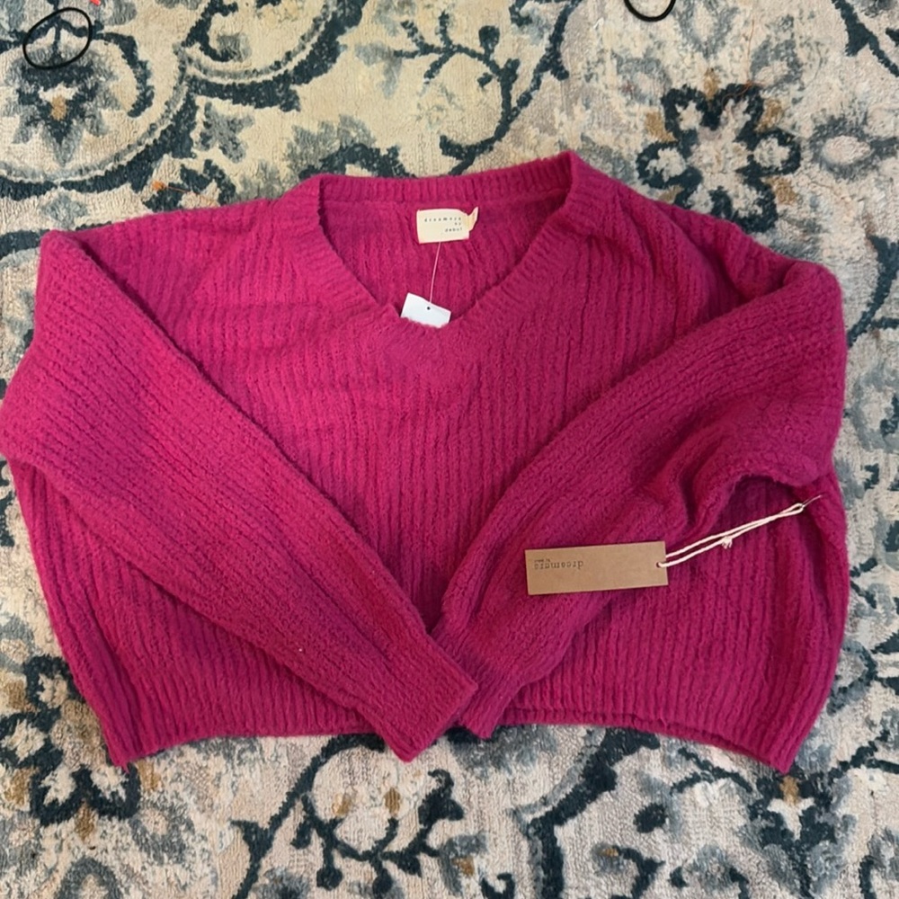 Hot pink sweater